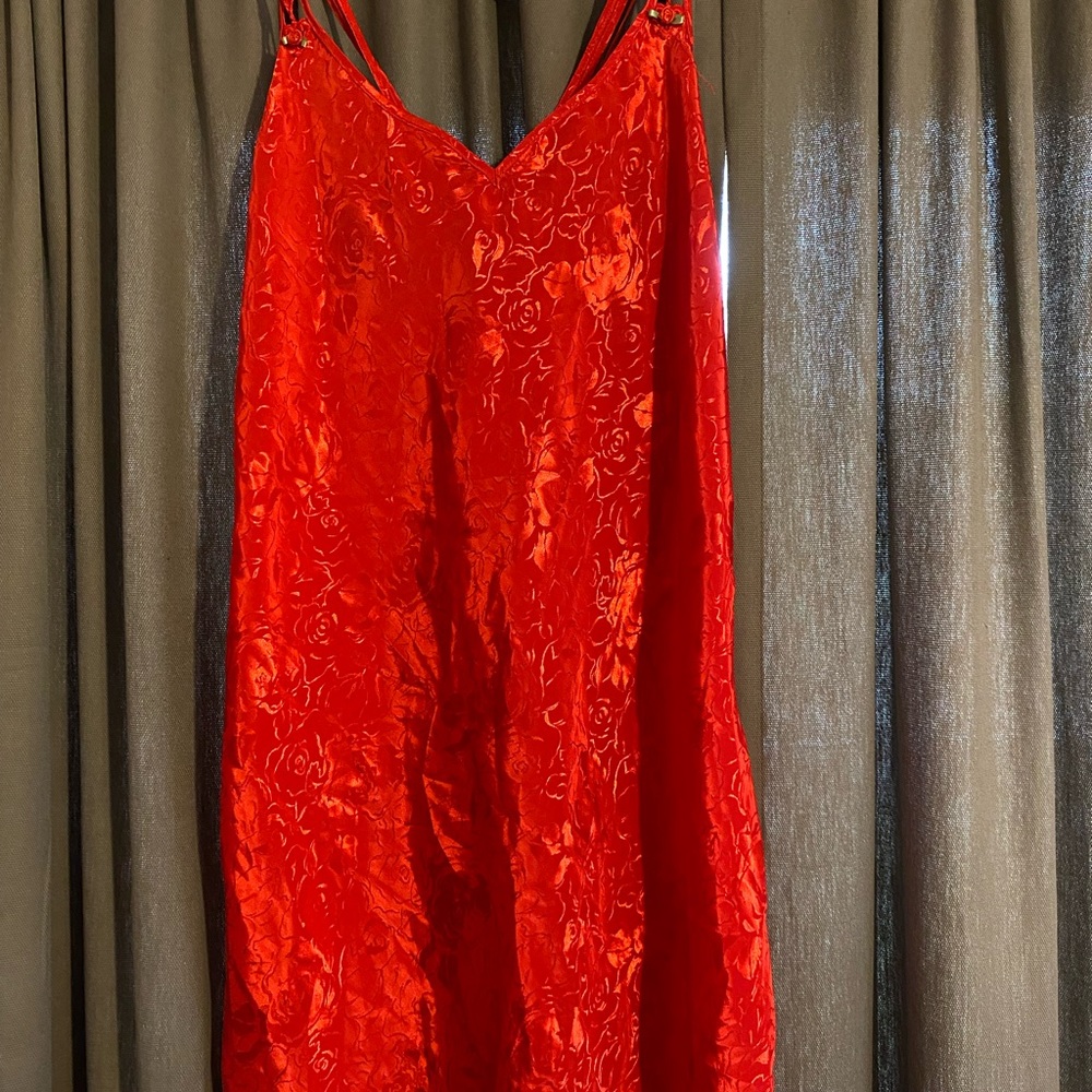 Valentines Day red negligee with hanger